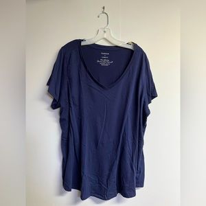 Torrid - Navy Blue plain V neck Tshirt - 4